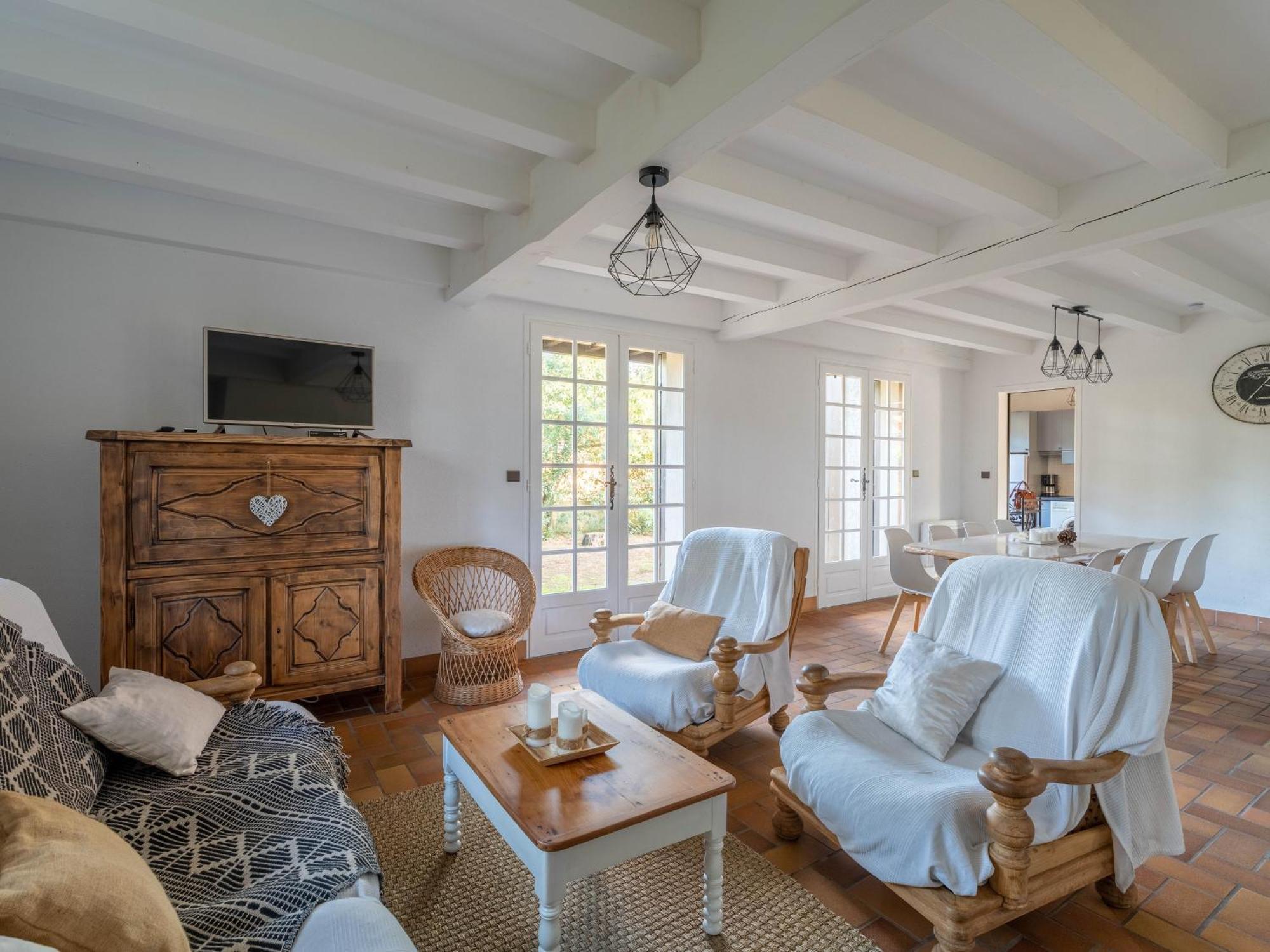 Grande Maison Landaise Avec Piscine Privee, Proche Plage, Pour 8 Personnes A Biscarrosse - Fr-1-319-398 Екстер'єр фото